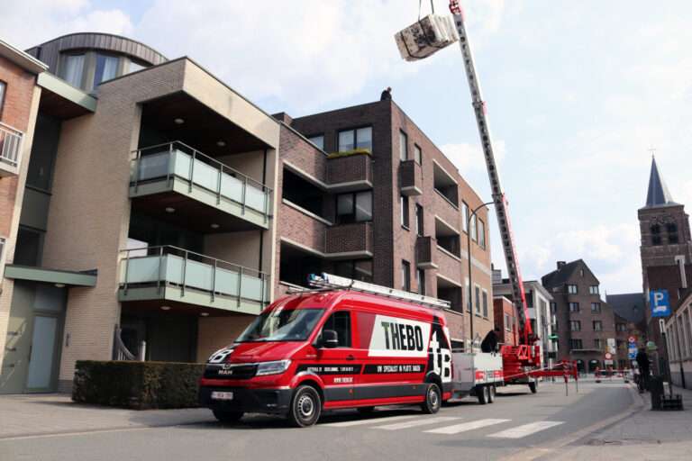 Aan het werk in de Frans Van Hamstraat in Lommel